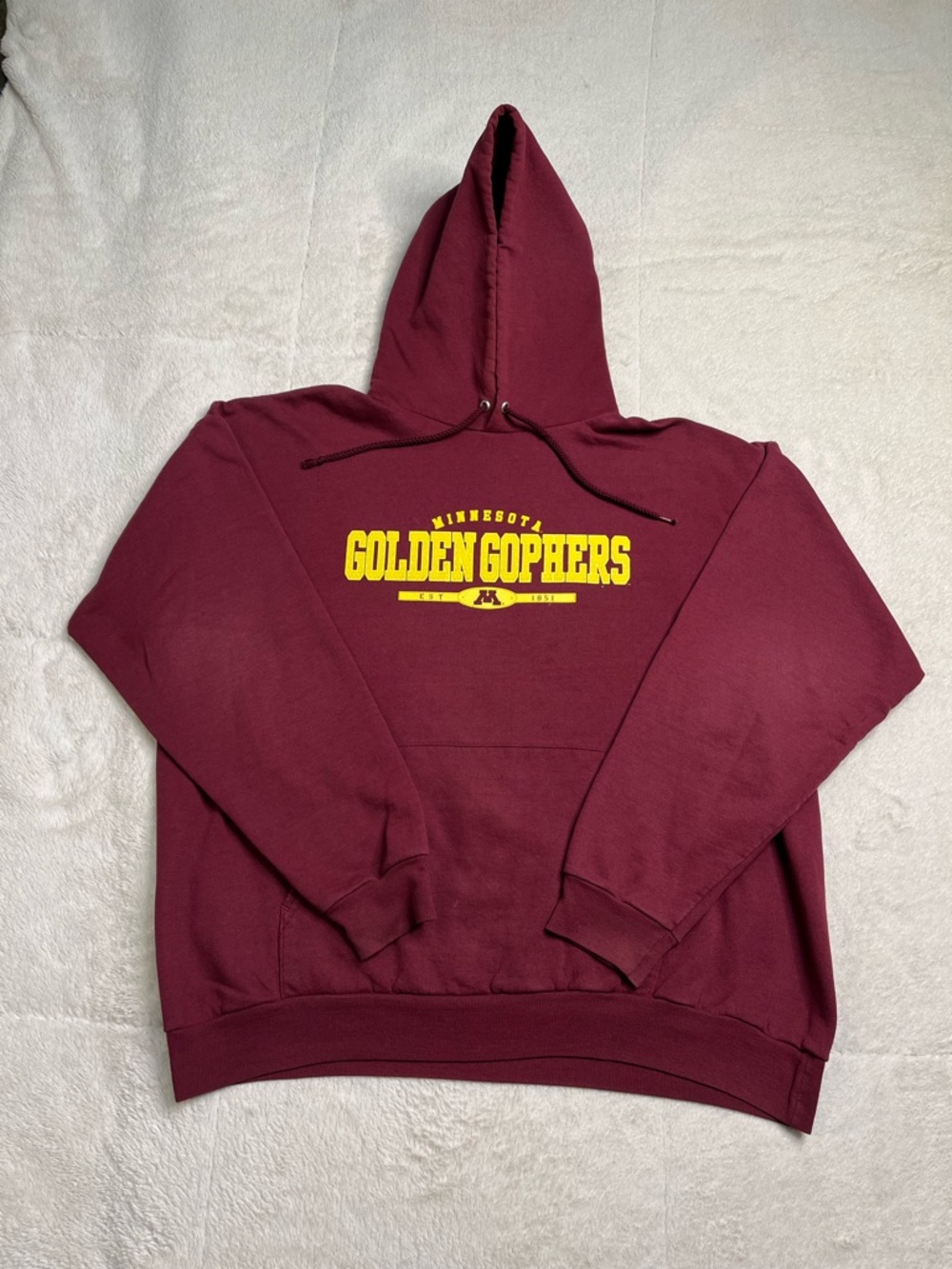 Vintage 90s Briar Creek NCAA Minnesota Golden Gophers Hoodie Sweatshirt Mens XL